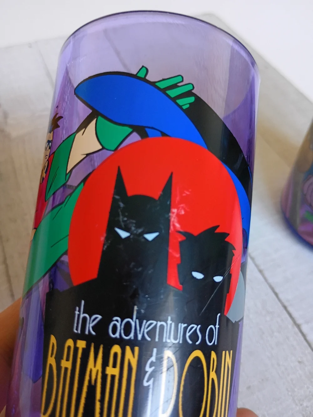 90s & 2000s Plastic Collector Cups Lot - Hot Wheels, Batman & Robin, Space Jam
